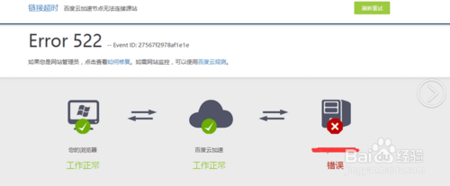 百度云加速522原因檢查：您可以忘記海外節(jié)點(diǎn)加入白名單